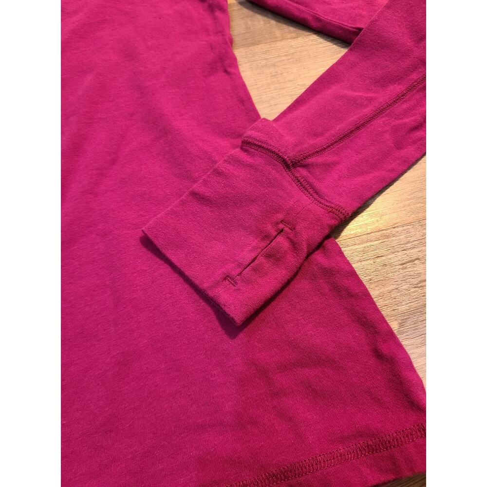 Active by old navy xs women's purple v-neck long sleeve top - Picture 3 of 8